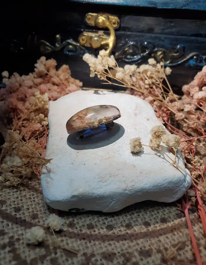 Handcrafted Scarf Pin - Whispers of Thistle 004