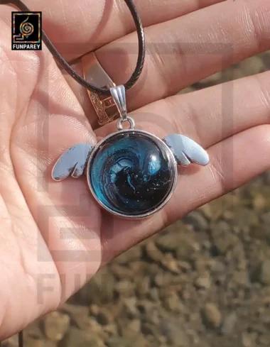 Handmade Resin Pendant - Cosmo Whirl