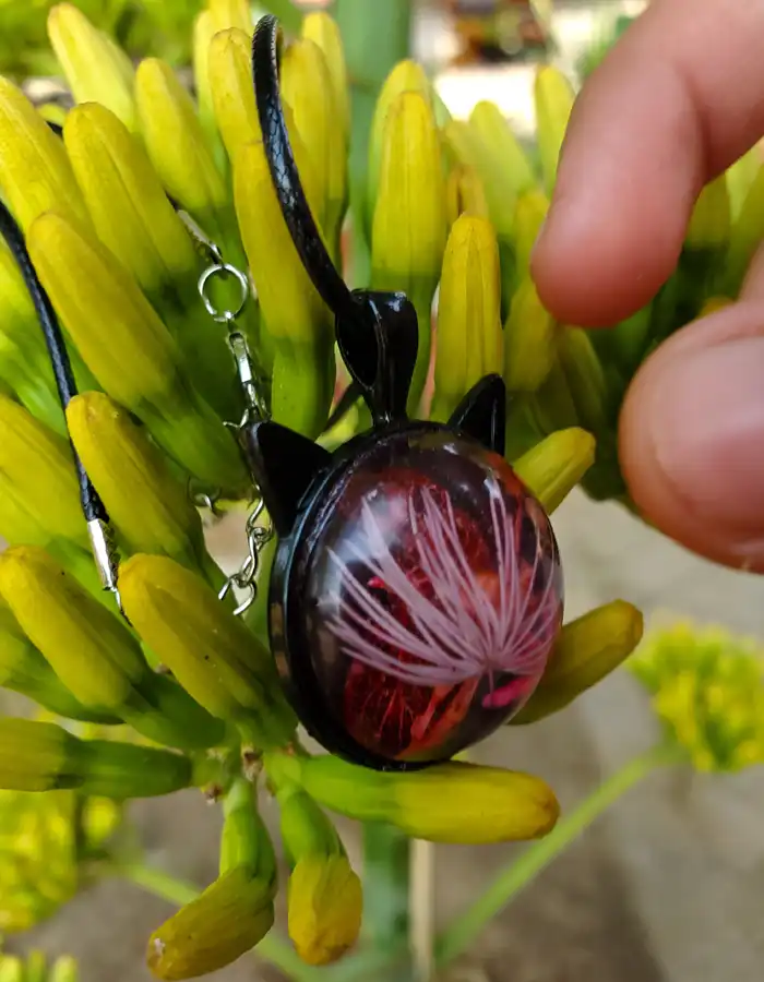 Resin Pendant - Gul-e-Hawa 003