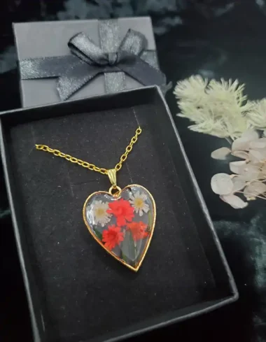 Resin Pendant - Heart of Floralis