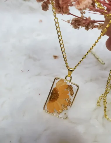 Flame Leaf Pendant