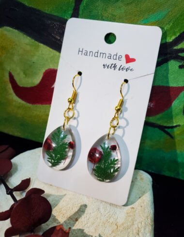 Scarlet Fern Earrings