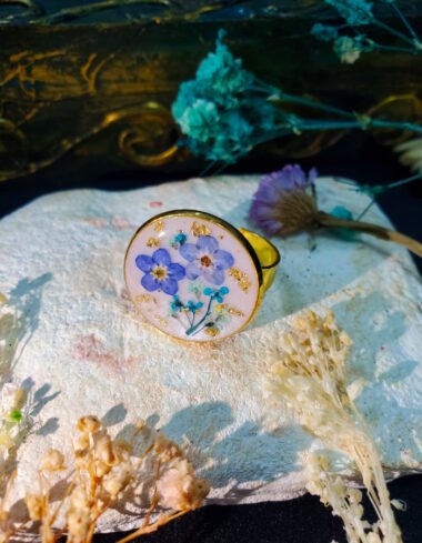 Gul-e-Abad Ring - with Forget me Not Flowers