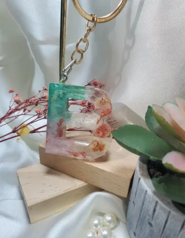 Gradient Bloom B Keychain