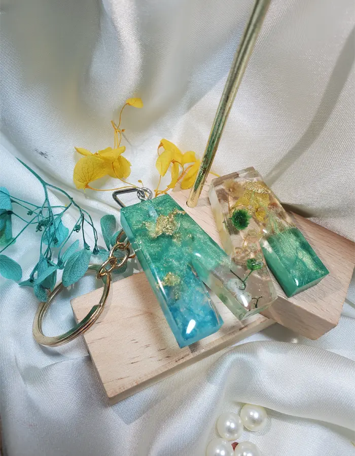 Turquoise Bloom M Keychain _20260828_18