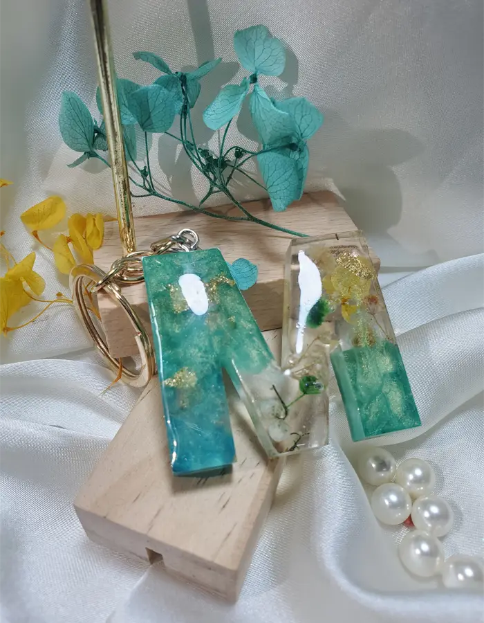 Turquoise Bloom M Keychain _20260828_19 Turquoise Bloom M Keychain